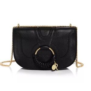 See by Chloé Hana Chain Evening Crossbody Bag Black